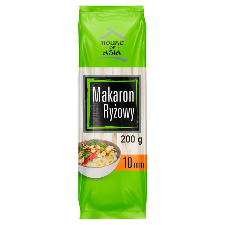 Taitei de orez fara gluten, House Of Asia,10 mm, 200 g