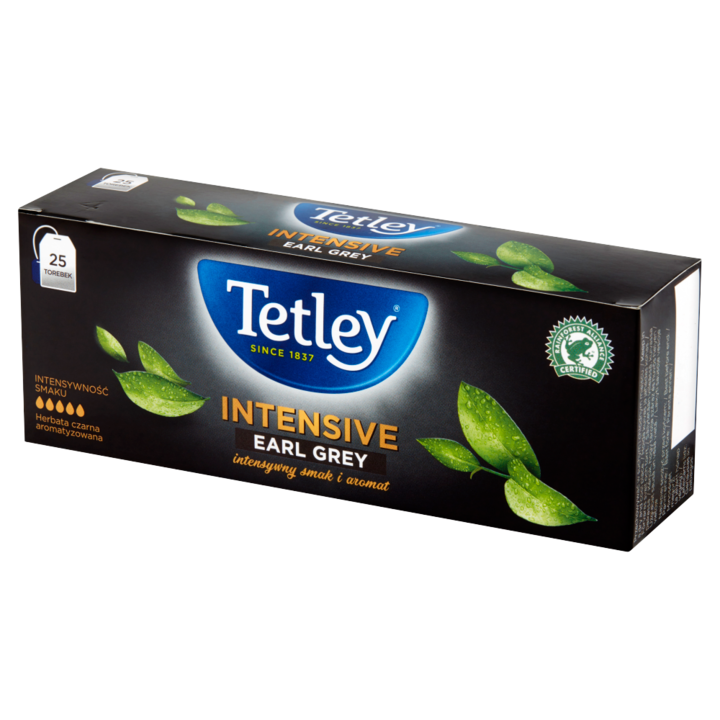 Ceai negru Tetley Intensive Earl Grey 50 G (25 X 2 G)
