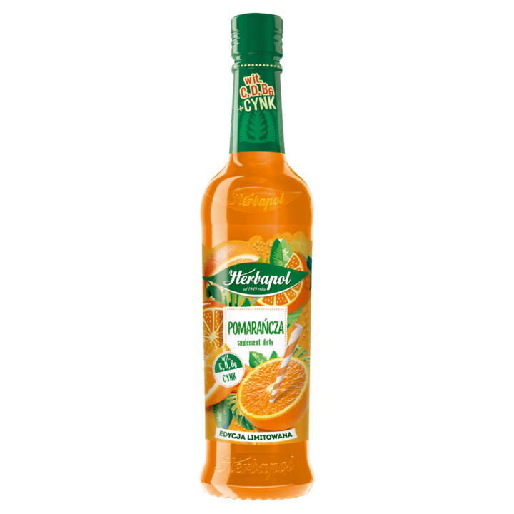 Sirop cu aroma de portocale, Herbapol, 420 ml