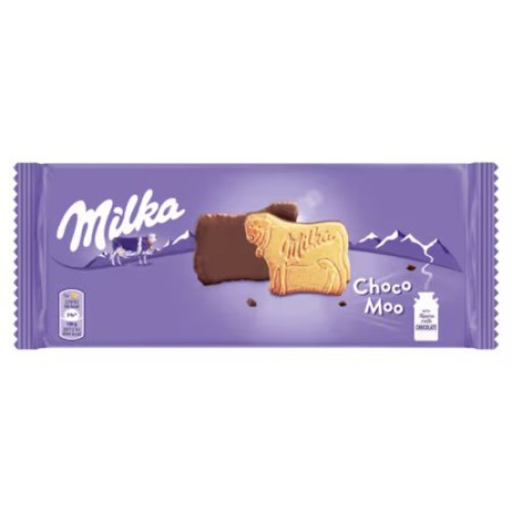 Biscuiti inveliti in ciocolata, Milka, 120 g