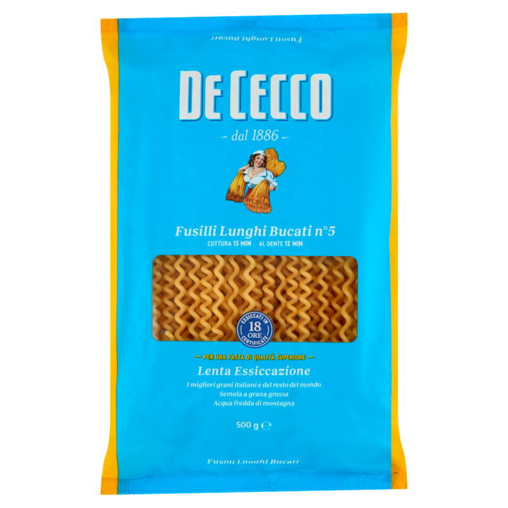 Paste Fusilli, De Cecco, 500 G