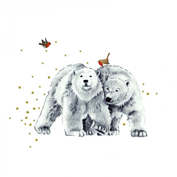 Felicitare, Clear Creations, Bears and Birds, Multicolor