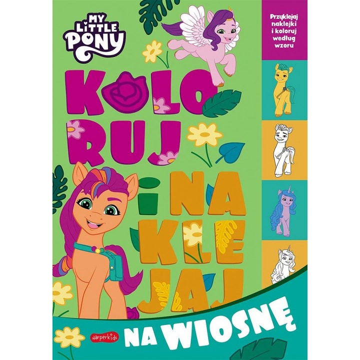 Книжка за оцветяване My Little Pony, HarperKids, Multicolor