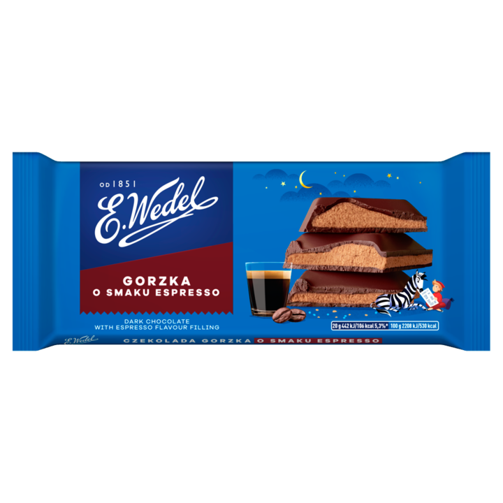 Ciocolata neagra, E. Wedel, Aroma Espresso, 100 g