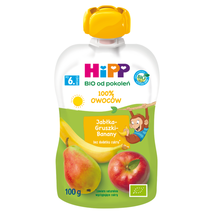 Mousse de fructe, Hipp, 100g