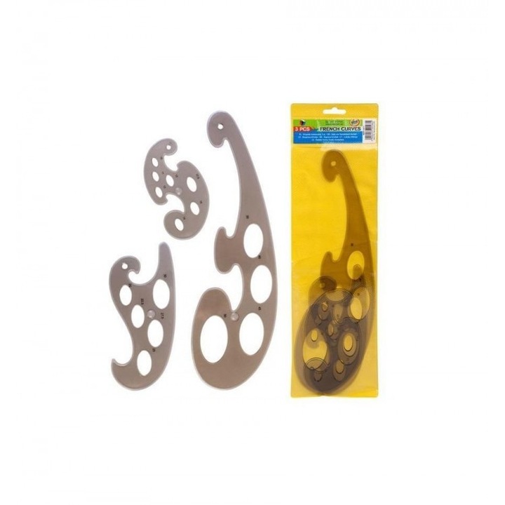 Foema desenare forme, Starpack, Plastic, Gri