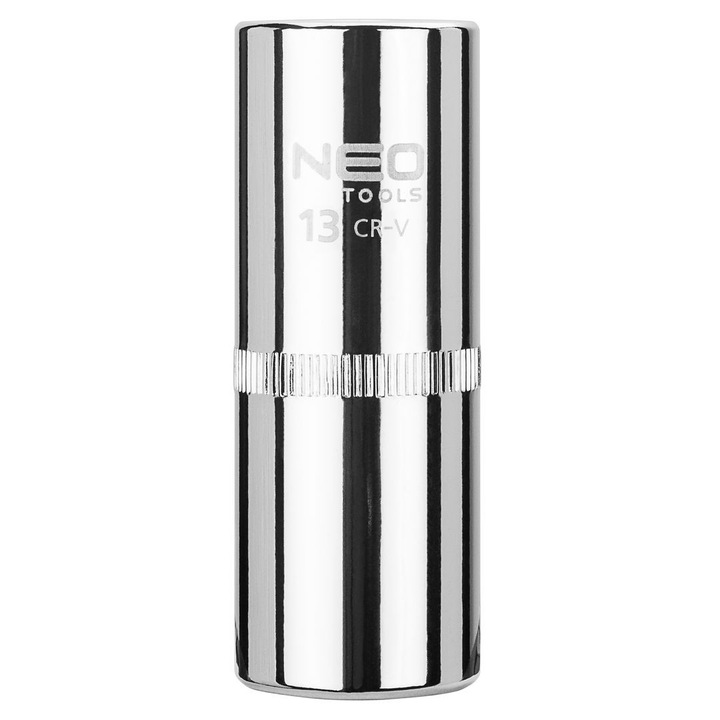 Priza hexagonala lunga 1/4"", Neo, 13 mm, Argintiu