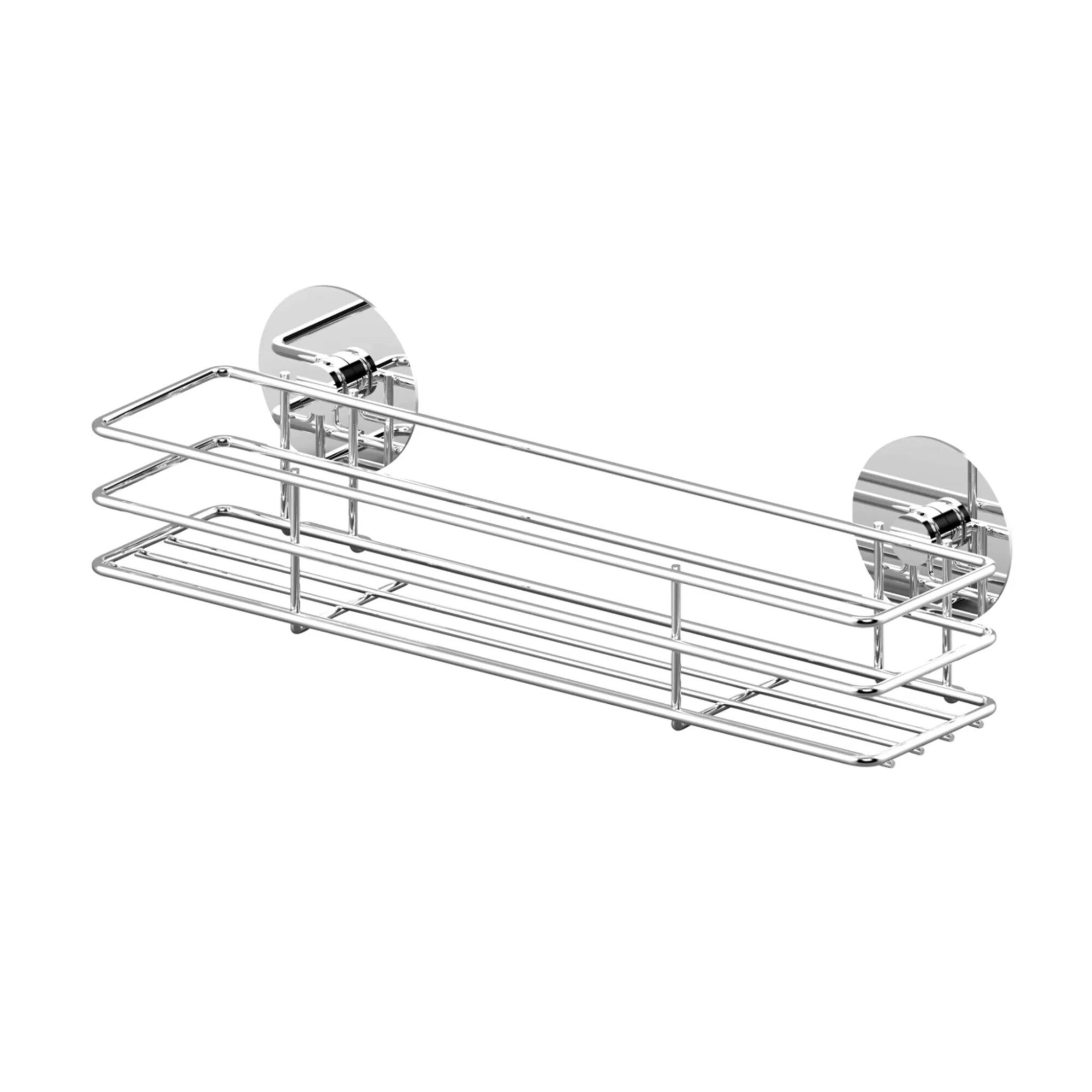 WENKO 20109100 - Bicchiere per spazzolino Fiorina Magic-Loc, Acciaio Inox Lucido Anti-corrosione