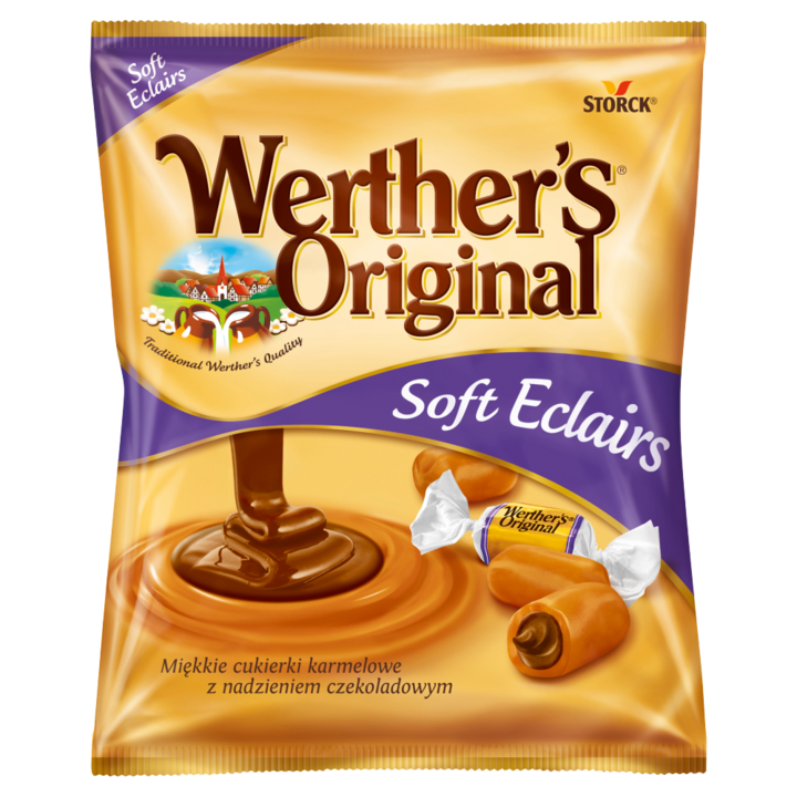 Bomboane de caramel umplute cu ciocolata, Werther'S Original, 70g