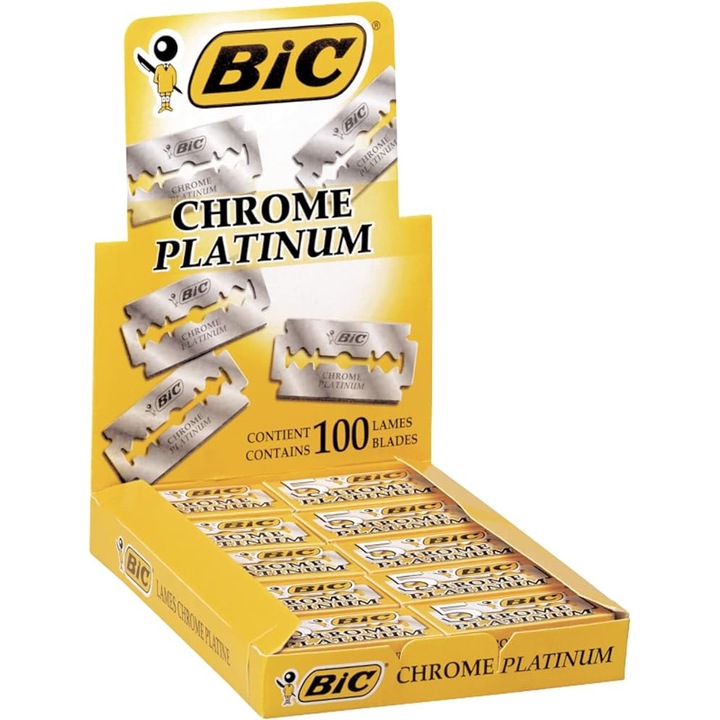 BIC utántöltő készlet, Chrome Platinum borotvapenge, 5 x 20 db, 100 db-os