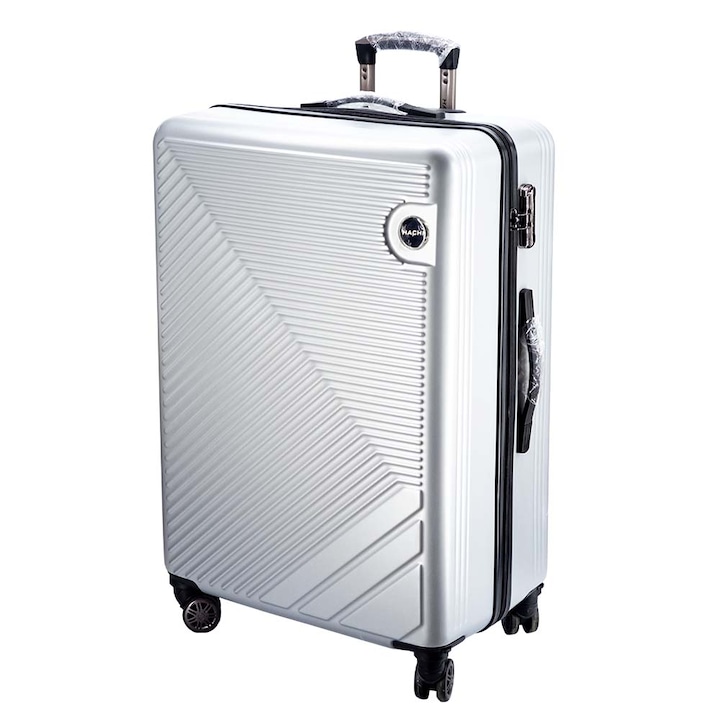 Dolcini, Световен куфар за пътуване 24", 65x 28 x 40 см, (357910-224B), сребрист