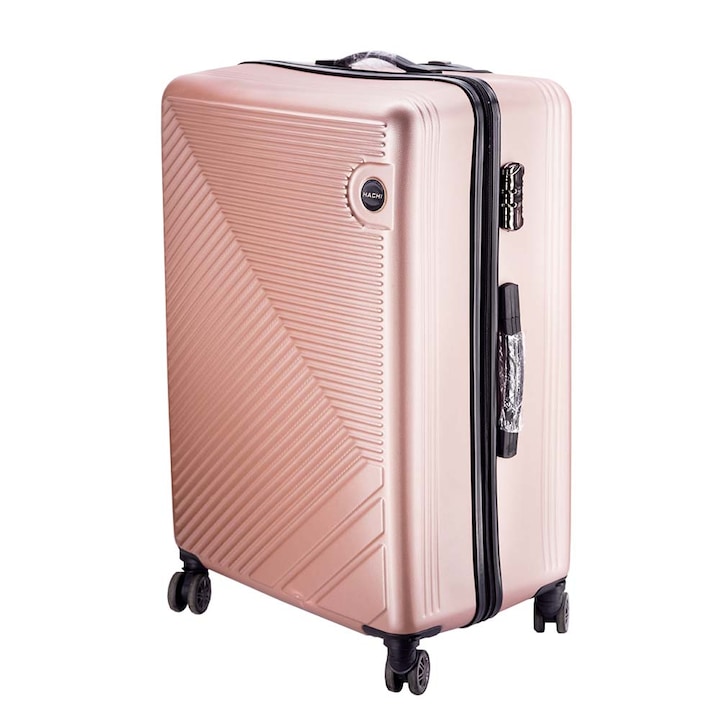 Dollcini, Световен куфар за пътуване 24", 65x 28 x 40 см, (357910-225B), розово злато