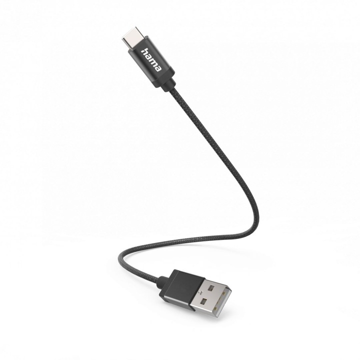 Hama FIC E3 USB Type-C зарядно устройство и кабел за данни 0,2 м черен, кабел