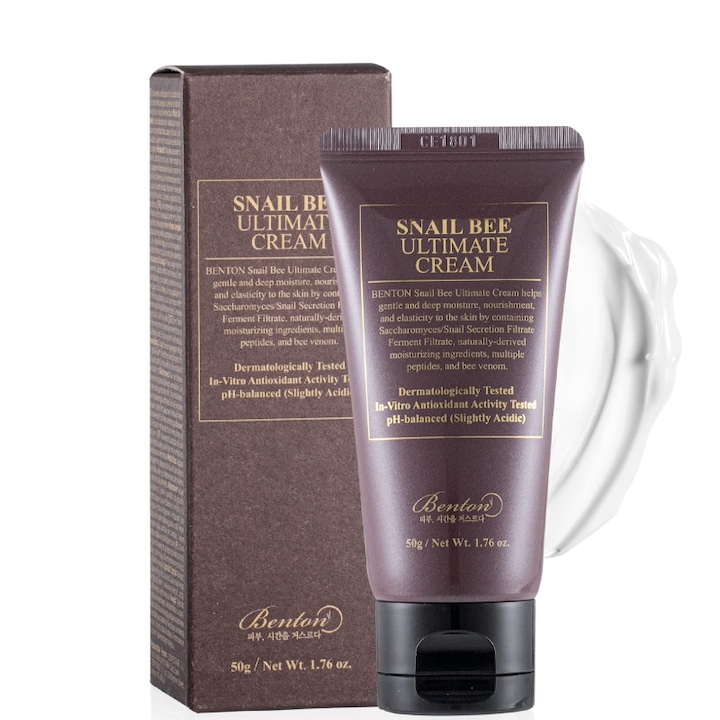 ΠΡΠ΅ΠΌ Π·Π° Π»ΠΈΡΠ΅ Snail Bee Ultimate Cream, Benton, 50Π³Ρ
