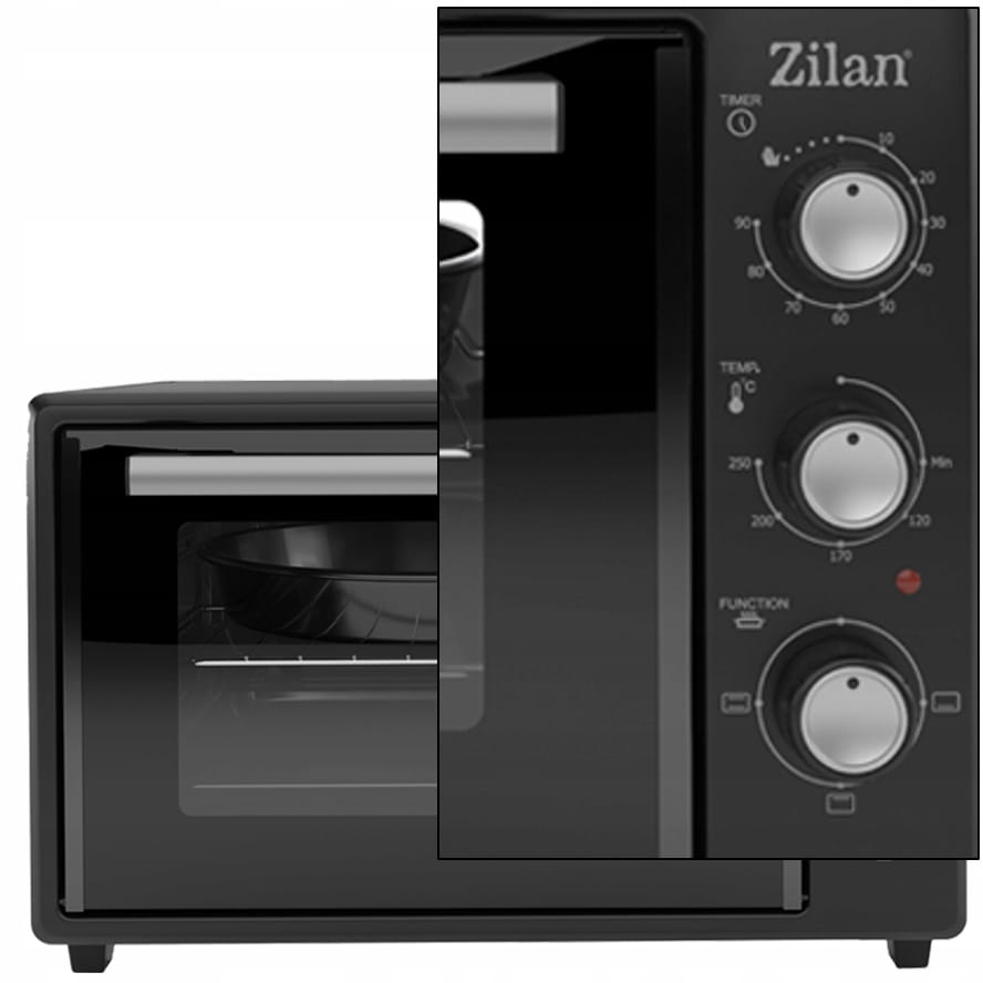 Cuptor electric Zilan ZLN8894 Negru, capacitate 35 litri, geam