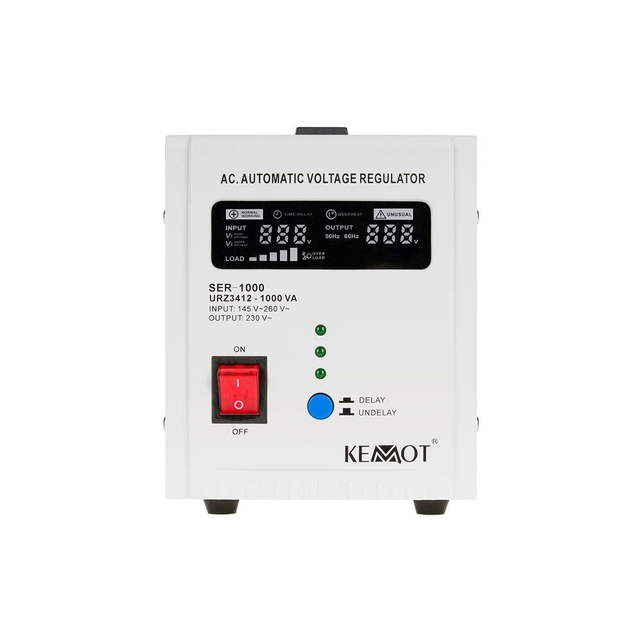 Автоматичен стабилизатор на напрежение 1000VA /600W, Чист синус, 145 ...