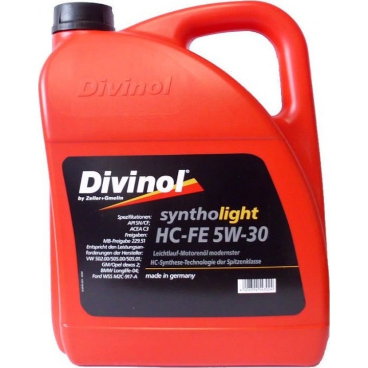 Ulei de motor, DIVINOL SYNTHOLIGHT HC-FE 5W-30, 4L