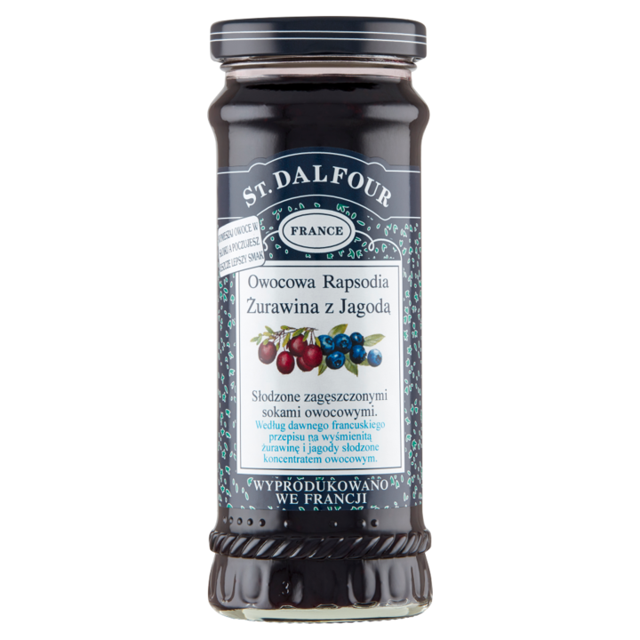Gem, St. Dalfour Rapsodia Fructe, Cranberry cu Afine, 284g