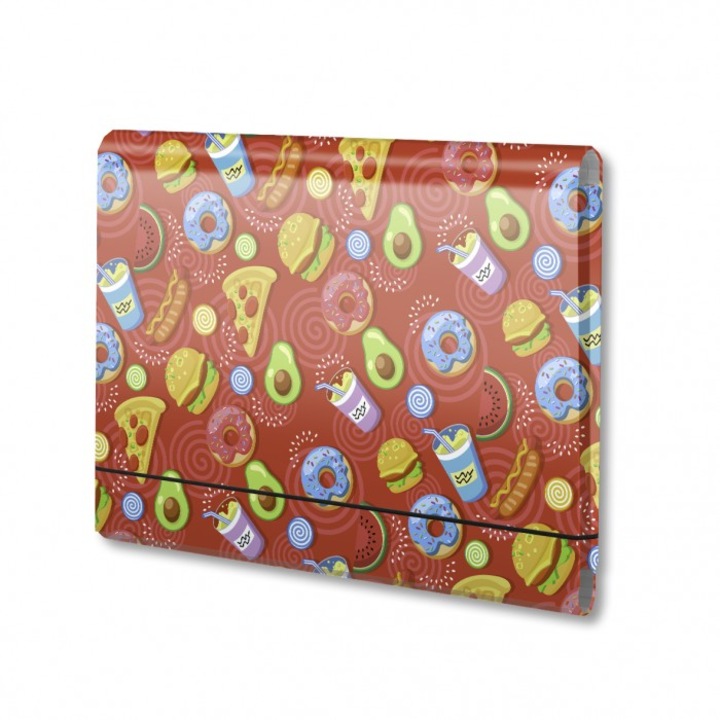 Mapa, Penmate, A4, cu banda elastica, Multicolor