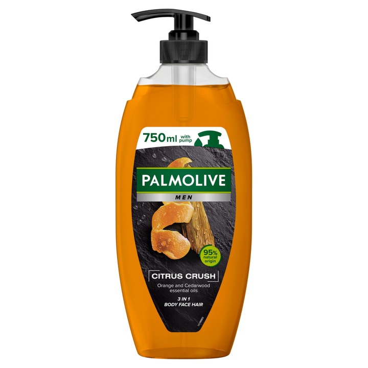 Gel de dus Man, Palmolive, Citrus Crush 3in1, 750 ml