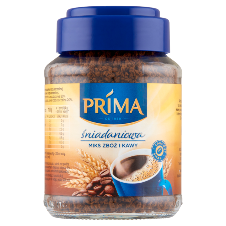 Instant kávé gabonával, Prima 100 g
