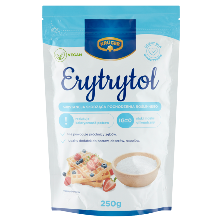 Indulcitor, Kruger, Eritritol, 250 g
