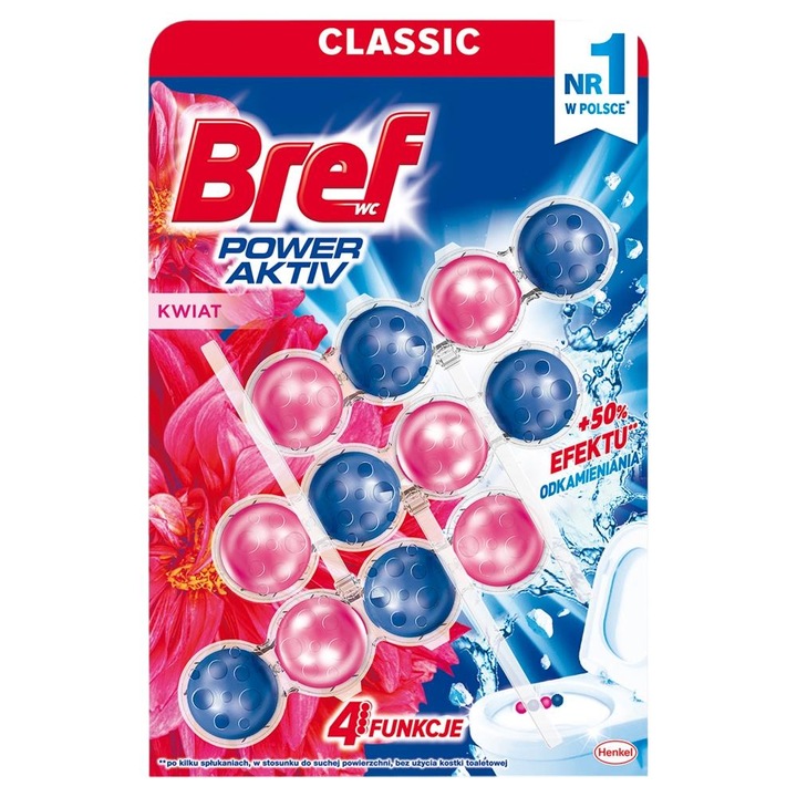 Set 3 odorizante pentru toaleta, Bref, 50 g, Multicolor