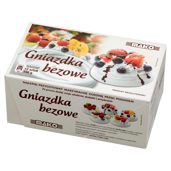 Pachet 12 bezele pentru pavlova, Mako, 156 g