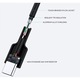 Кабел AUKEY CB-CA2, USB, 2m, USB 3.2 Gen 1, USB-A, USB-C, черен