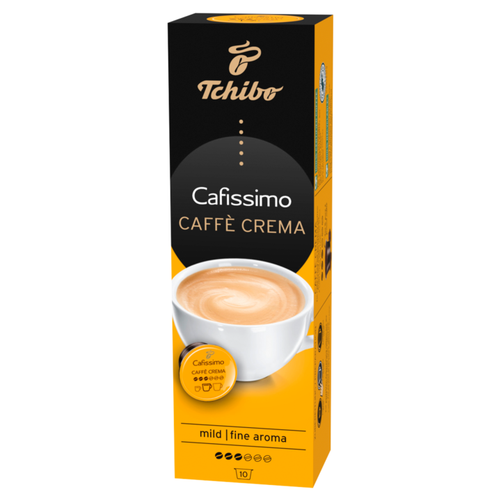 Set 10 capsule cafea, Tchibo, Cafissimo Caffe Crema, 70 G