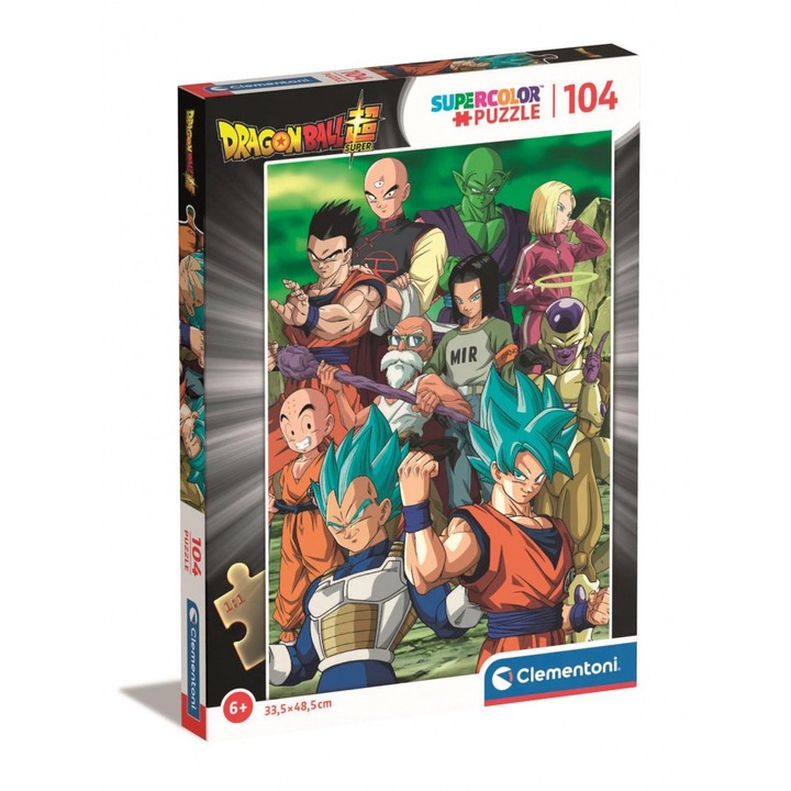 Puzzle 104 Super Color Dragonball, Clementoni, Multicolor