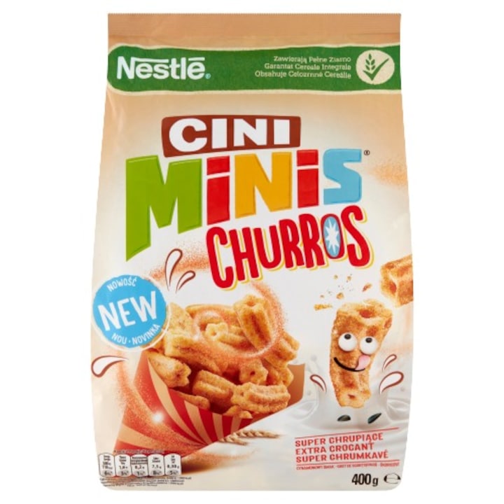 Cereale Cini Minis Churros, Nestle, Scortisoara, 400 G