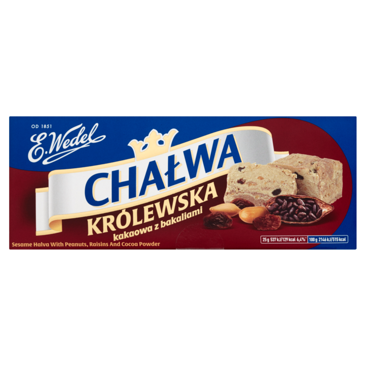 Kakaó halva szárított gyümölcsökkel, E. Wedel, 250 g