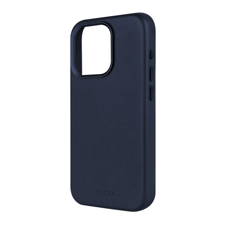 Fixed (FIXLM-1201-BL) MagLeather valódi bőrtok, MagSafe támogatással iPhone 15 Plus-hoz, kék