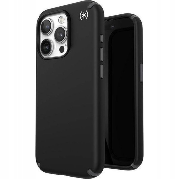 Presidio 2 Pro MagSafe tok iPhone 15 Pro készülékhez, foltos, műanyag / polikarbonát, fekete