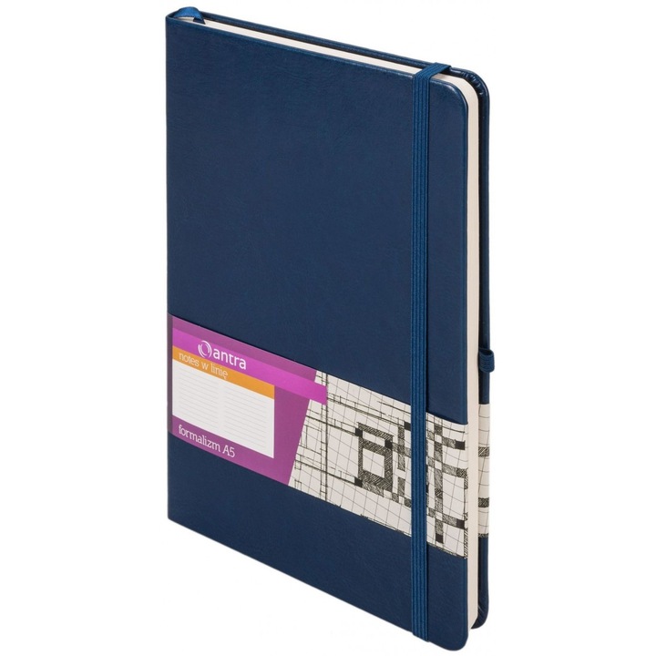 Agenda linie A5, Bleumarin, 145x210 mm