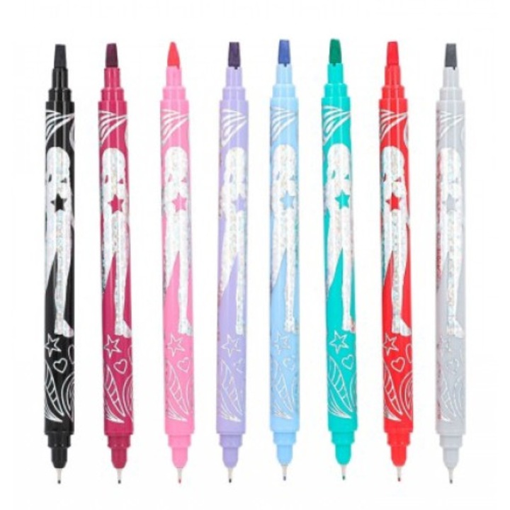 Маркери с двоен връх, Depesche, Top Model, Multicolor