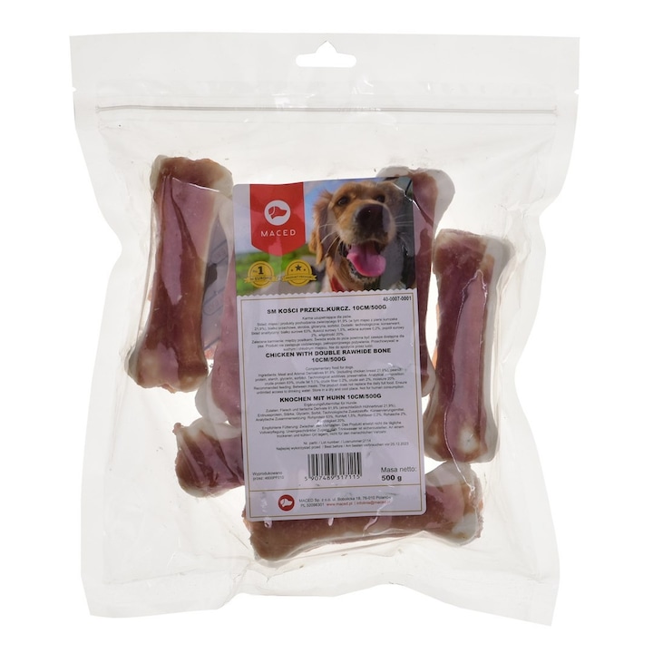 Recompense pentru caini, Maced, pui, 500g