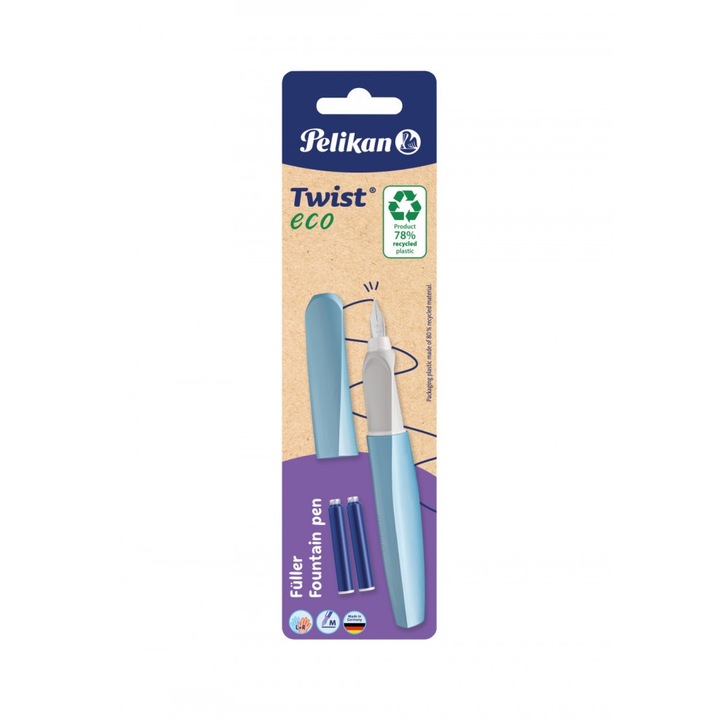 Stilou Pelikan Twist eco P457 + 2 cartuse