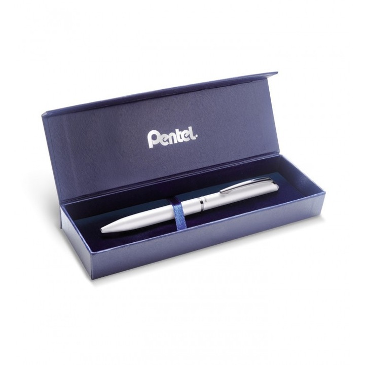 Pentel EnerGel írótoll 0,7 mm, 1 db-os készlet, fehér, alumínium, 20x185x55mm