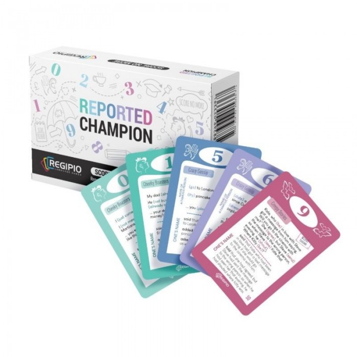 Oktató játék, REGIPIO, "Reported Championship - Score No more", 2-8 játékos, angol nyelv