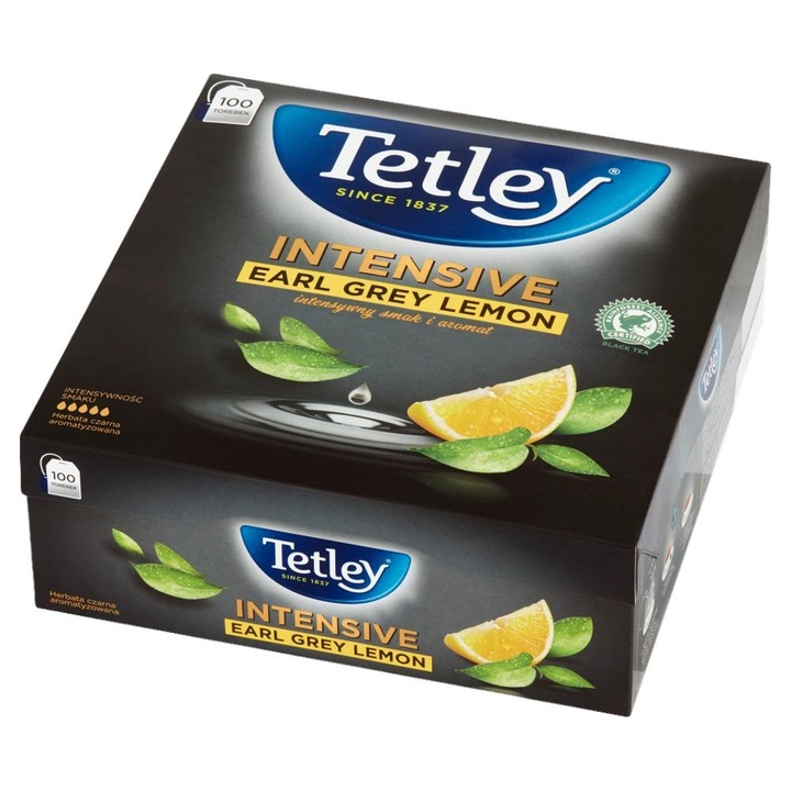 Ceai negru, Tetley, Aroma lamaie, 200 g