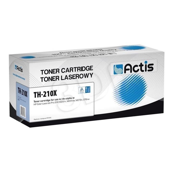 Тонер, Actis, съвместим с Canon/HP, 2400 стр., черен