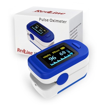 Pulsoximetru RedLine FS20C, Albastru/Alb, Indica nivelul de saturatie a oxigenului din sange, Masoara rata pulsului, 4 pozitii de citire a textului Pulsoximetru RedLine FS20C, Albastru/Alb, Indica nivelul de saturatie a oxigenului din sange, Masoara rata pulsului, 4 pozitii de citire a textului