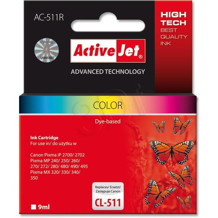 Cerneala, Actis, Pentru Canon CL-41/CL-51, 18 ml