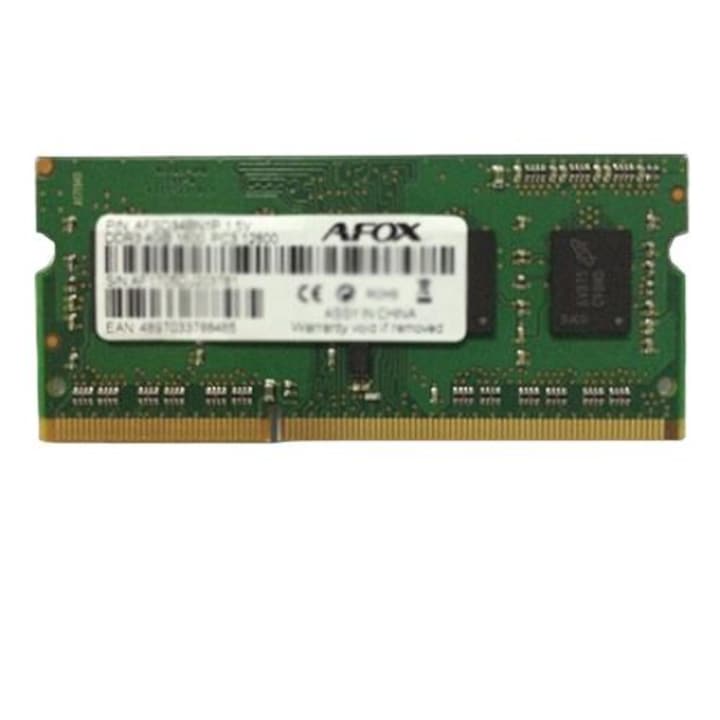 AFOX notebook RAM memória, DDR3, 8GB, 1333 MHz, Többszínű