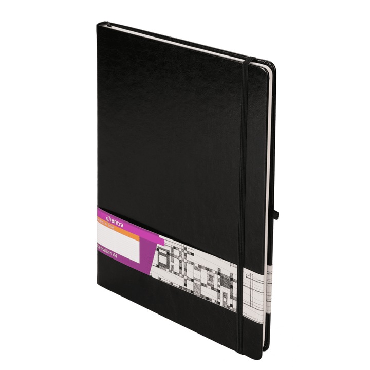 Caiet dictando A4 linie, Negru