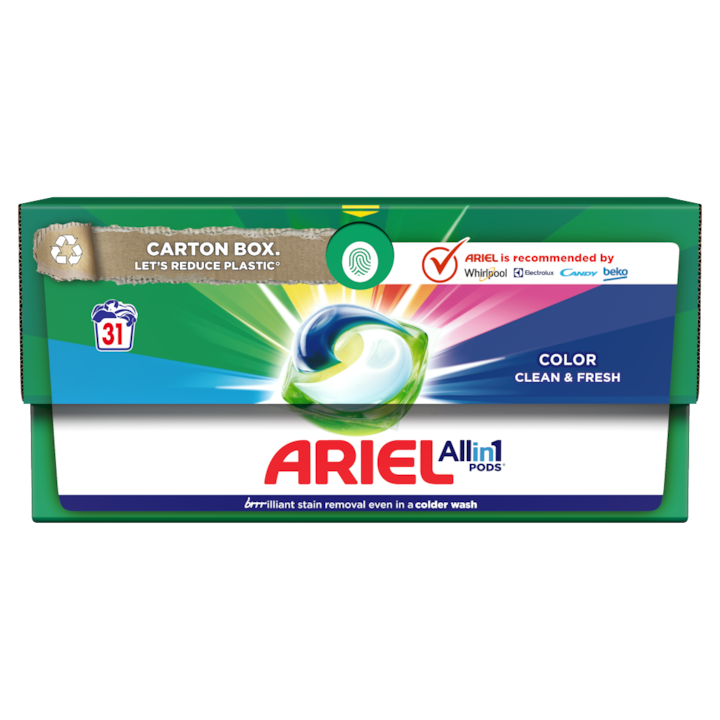 Detergent haine, Ariel, 31 capsule, Multicolor