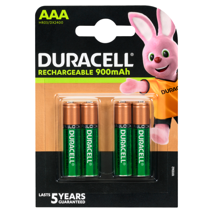 Комплект от 4 акумулаторни батерии, Duracell, 1.2 V - eMAG.bg