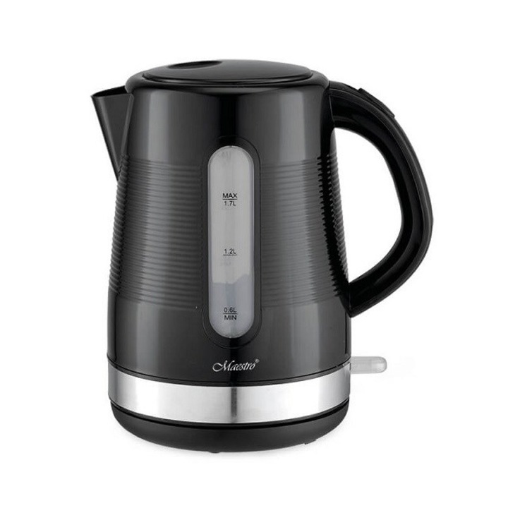 MAESTRO MR-035-BLACK 1.7L, 2200W, Fekete, Elektromos, vízforraló